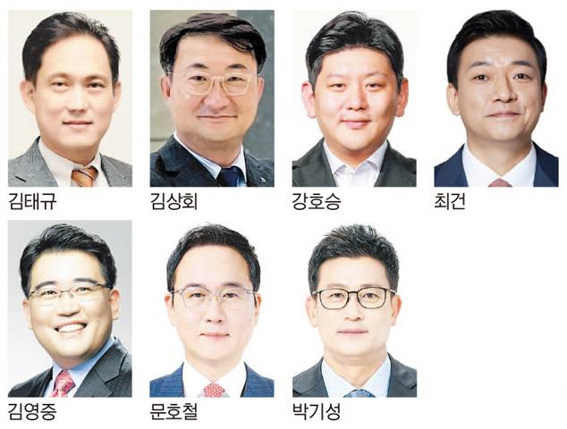 남구갑 당협위원장 공개모집에 이름을 올린 7명.