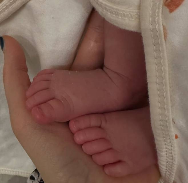 김이서가 공개한 딸의 사진. /김이서 인스타그램