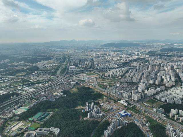 ‘복정역’ 및 복정1지구 일대 전경