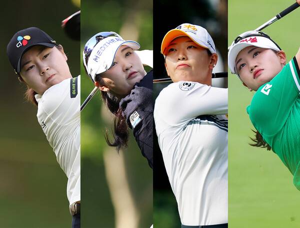 2025년 한국여자프로골프(KLPGA) 투어 상상인·한경 와우넷 오픈에 출전하는 홍정민, 이예원, 방신실, 노승희 프로. 사진제공=KLPGA (사진을 무단으로 사용하지 마십시오.)