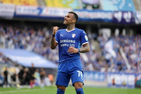 K리그2 34라운드 MVP에 선정된 수원 삼성의 세라핌. 한국프로축구연맹 제공