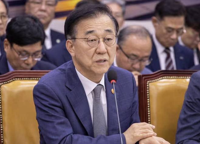 김윤덕 장관이 13일 국회에서 열린 2025년도 국토교통위원회 국정감사에 출석해 의원 질의에 답하고 있다. [사진 = 연합뉴스]