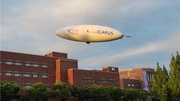 10m급 비행선 시험운용 사진 /사진=이카루스 제공