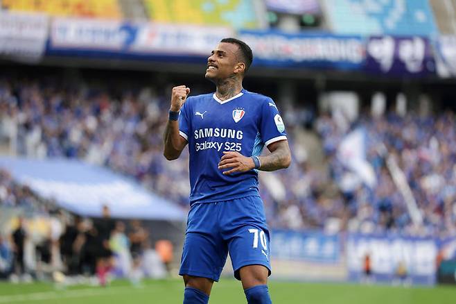 [서울=뉴시스] 프로축구 K리그2 수원삼성의 세라핌. (사진=한국프로축구연맹 제공) *재판매 및 DB 금지