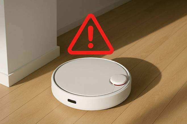 로봇청소기는 IoT 제품으로 하드웨어 및 소프트웨어 취약점이 존재한다 / 출처=AI 생성 이미지