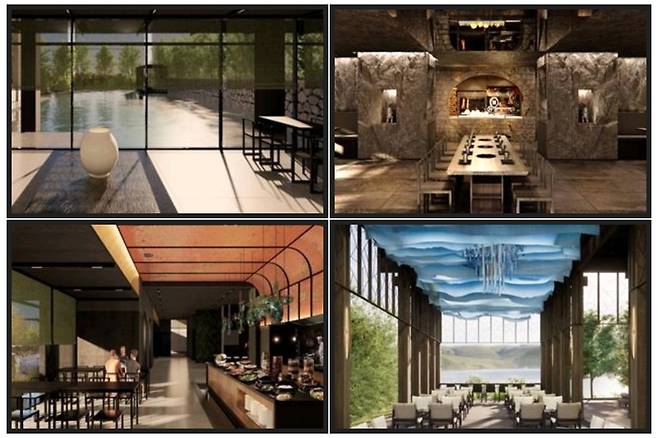 사진 위 왼쪽부터 시계 방향으로 소담, 식객, 풀앤스파, 담음