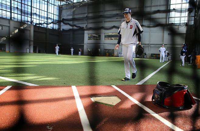전 두산 베어스 투수 이승진. /사진=두산 베어스 제공