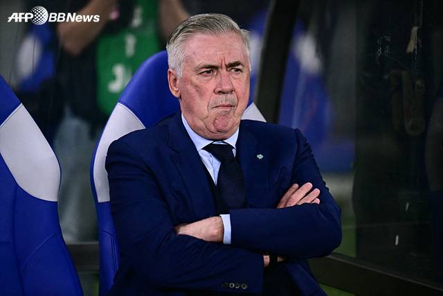 카를로 안첼로티 브라질 감독. /AFPBBNews=뉴스1