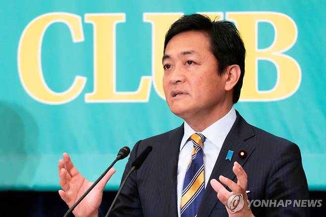 일본 국민민주당 다마키 유이치로 대표 [EPA 연합뉴스 자료사진. 재판매 및 DB 금지]