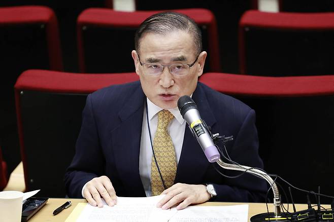 위성락 국가안보실장이 15일 서울 용산 대통령실 청사에서 캄보디아 사태에 대한 정부의 대응 현황 관련 브리핑을 하고 있다. 2025.10.15 [서울=뉴시스]