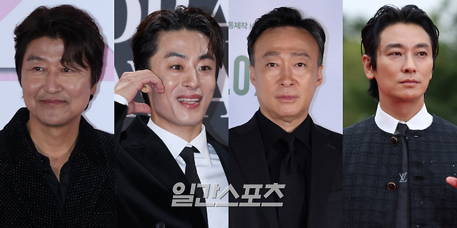 배우 송강호(왼쪽부터), 구교환, 이성민, 주지훈 / 사진=일간스포츠 DB