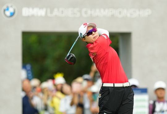 김효주가 1번홀에서 티샷하고 있다./BMW 레이디스 챔피언십 대회 조직위원회