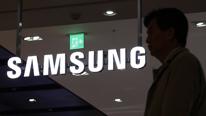 서울 삼성전자 서초사옥 딜라이트샵 로고. [연합]