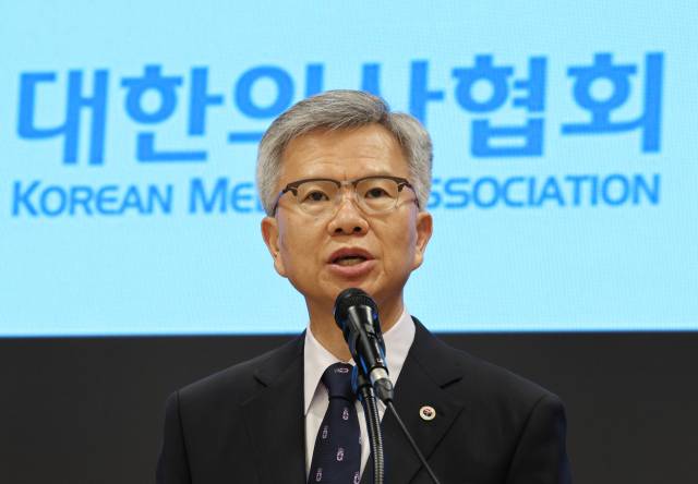 김택우 대한의사협회장. 연합뉴스