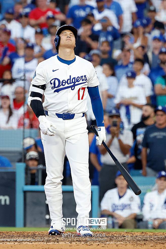 ▲ 로버츠 감독은 오타니의 부진 이유에 대해 상대 좌완의 적시 기용과 타격 판단의 미묘한 흐트러짐을 뽑는다