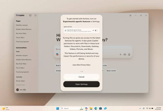코파일럿 액션  (사진=MS)