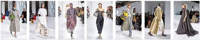 인트레치아토의 소프트 펑셔널리티가 컬렉션 전반에 흐르며, 테일러링에서 비롯된 나파 가죽 트렌치코트부터 태슬, 러플, 퍼 같은 다채로운 디테일이 생동감을 더하며 보테가 베네타의 새로운 챕터를 연 2026 여름 컬렉션. /보테가 베네타 제공