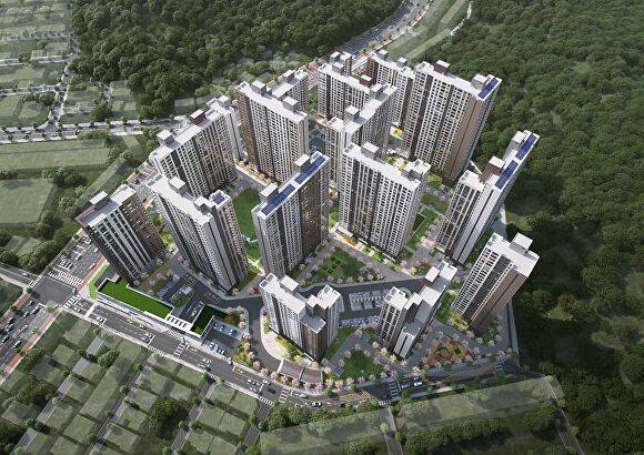 두산위브더제니스 청주 센트럴파크 조감도. [사진=청주시]