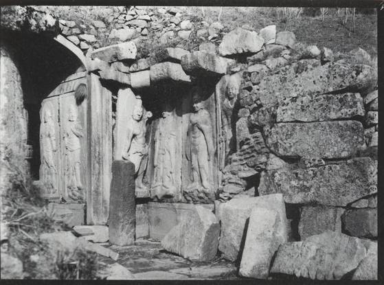 석굴암 유리건판 사진, 1912년 10월~1913년 10월 이전 촬영. 사진 국립중앙박물관