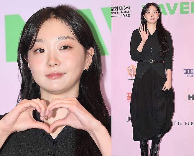 김다미가 단정한 청순미로 레드카펫을 밝혔다.사진=천정환 기자