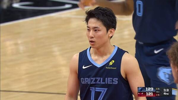 카와무라 유키의 경기 장면.