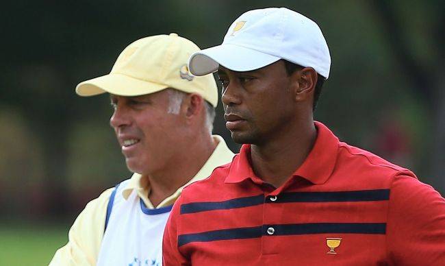 캐디 스티브 윌리엄스(왼쪽)는 타이거 우즈와 72승을 합작한 '원조 황제캐디'다. AFP연합뉴스