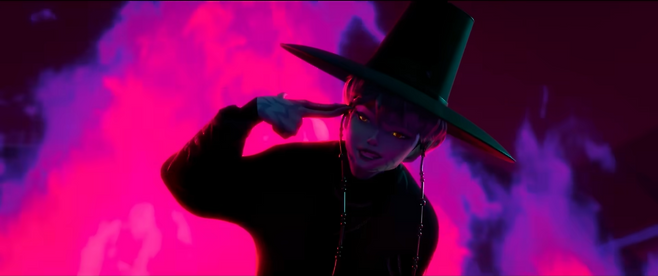A scene from the Netflix K-pop animation "K-pop Demon Hunters." (Netflix)
