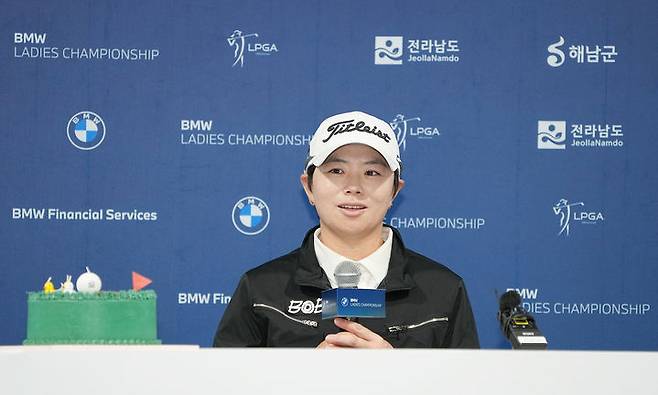 [서울=뉴시스]LPGA 투어 6승 지은희 은퇴. (사진=BMW 레이디스 챔피언십 대회 조직위원회 제공)