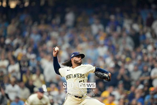 ▲ 밀워키 브루어스 선발 프레디 페랄타.