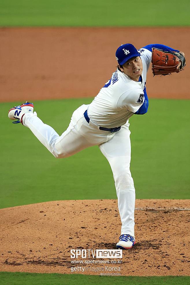 ▲ 마운드 위 오타니 쇼헤이는 6이닝 무실점으로 호투했다.