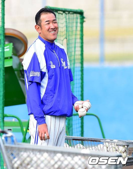 삼성에서 지도자 생활을 했을 당시의 카도쿠라.