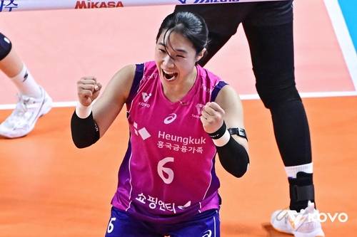 흥국생명의 세터 이고은 [한국배구연맹 제공. 재판매 및 DB 금지]