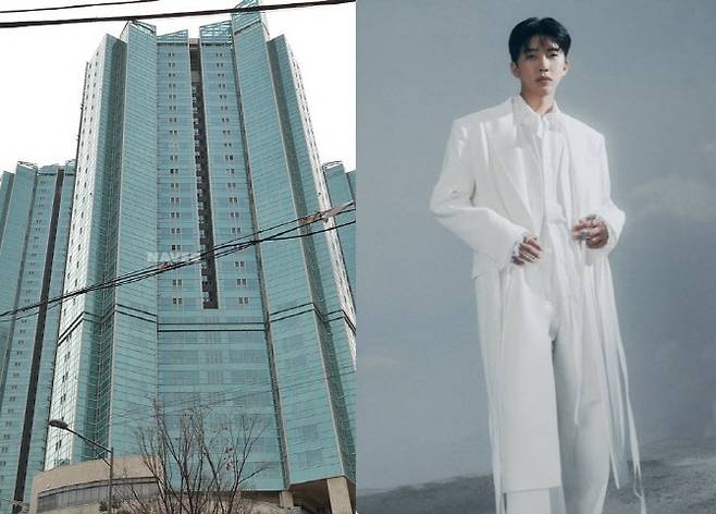 서울 마포구 서교동 ‘메세나폴리스’와 가수 임영웅. (사진=네이버부동산, 물고기뮤직)