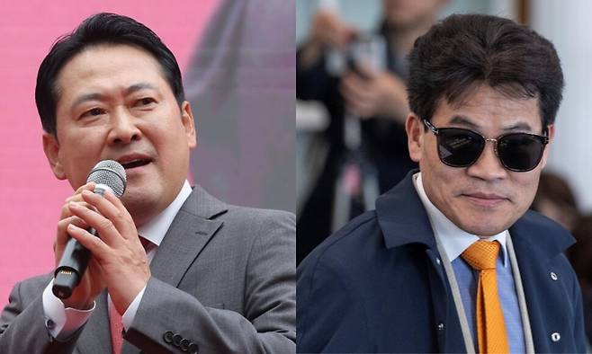 장동혁 국민의힘 대표와 전한길씨. 연합뉴스