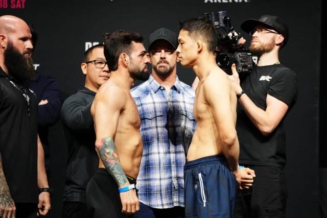 박현성이 출전하는 ‘UFC 파이트 나이트: 더 리더 vs 앨런’ 메인카드는 19일 오전 7시 30분부터 tvN SPORTS와 티빙(TVING)을 통해 중계된다. 사진=UFC 제공