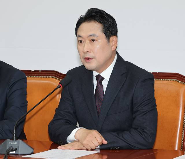 ▲국민의힘 장동혁 대표가 17일 서울 여의도 국회에서 기자간담회를 하고 있다. ⓒ연합뉴스