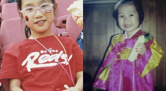 가수 안예은이 공개한 어린시절 사진. 사진| SNS