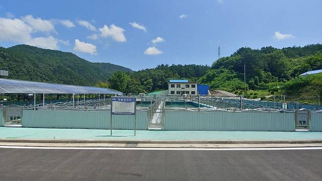 옥천정수장 개량사업이 환경부 공모에 선정되 내년부터 2028년 까지 165억이 투입돼 노후시설이 개량된다. 사진은 옥천정수장 전경