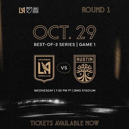 LA FC가 30일(한국시간) 오스틴 FC와 2025 MLS컵 플레이오프 1라운드 첫 경기를 치른다. (LA FC SNS 캡처)