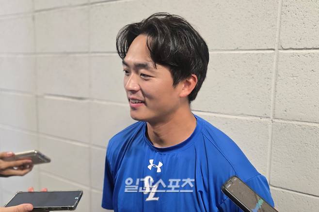 19일 경기 후 만난 김태훈. 대전=윤승재 기자