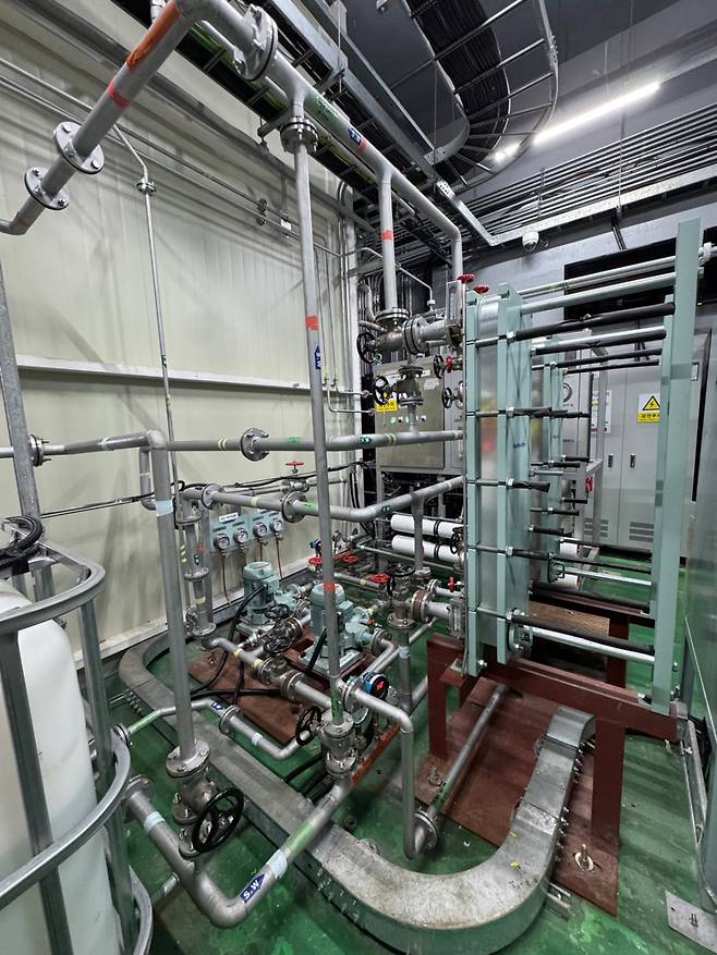 발전소 내부. 제주도청 제공