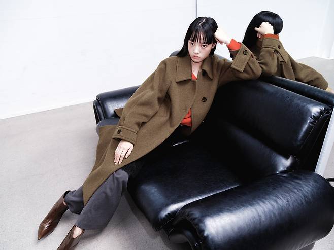 갈색을 활용한 패션 스타일링을 제안한 구호플러스 2025년 가을·겨울 시즌 컬렉션. 사진제공｜삼성물산 패션