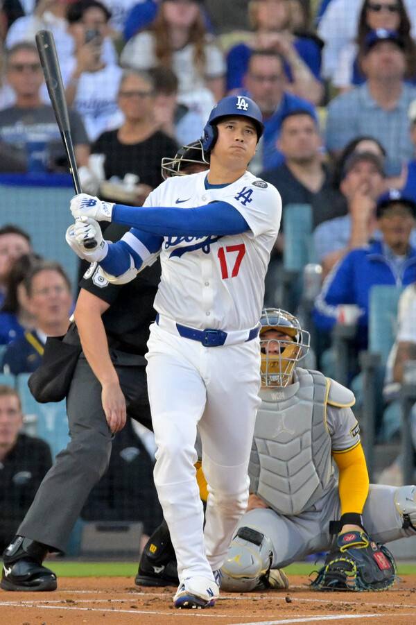 ▲ LA다저스의 오타니 쇼헤이는 만화보다 더 대단한 야구를 보여주고 있다. ⓒ연합뉴스/REUTERS