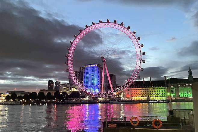 영국 런던의 상징 런던 아이(London eye) [김선호 기자]