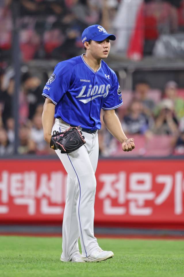 삼성 라이온즈의 배찬승. 삼성 제공