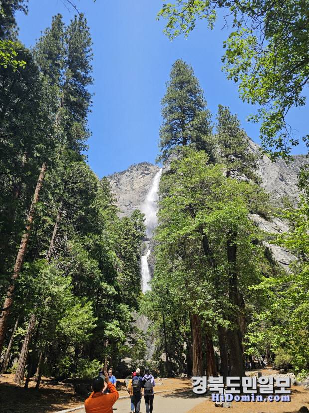 요세미티 폭포는 그야말로 장관이다.