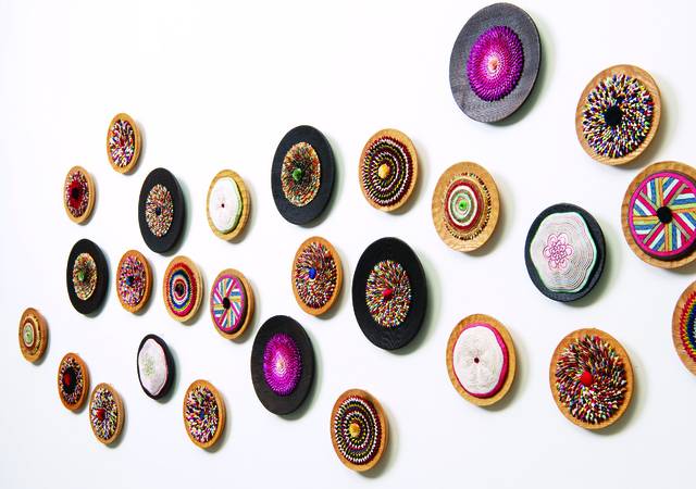 '여연회' 회원전 '아름다운 우리 베개-꿈을 담다'에 전시된 베겟모 작품. '여연회' 제공