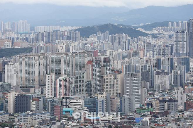 서울 남산에서 바라본 아파트 모습. (사진=이영훈 기자)