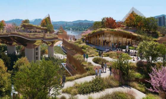 뉴욕의 리틀 아일랜드를 연상케하는 헤더윅의 건축 작품 ‘사운드 스케이프’가 노들섬에 들어선다. [사진 서울시]