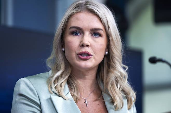 캐롤라인 레빗 백악관 대변인 [EPA]